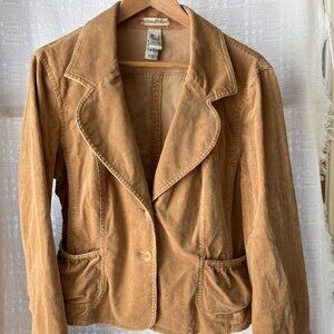 Rhythm&Blues Womens Sz L Tan Corduroy Jacket